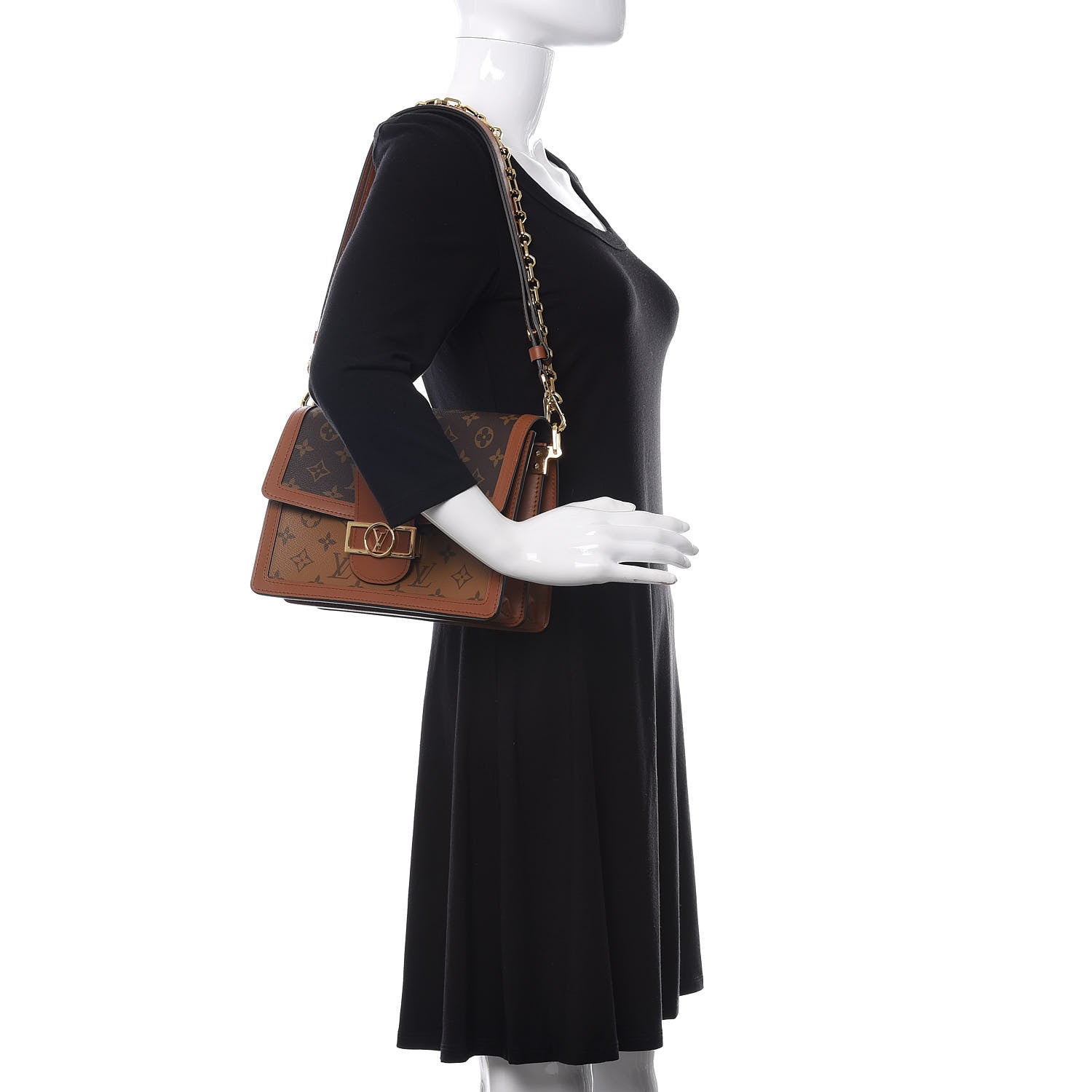 Louis Vuitton Reverse Monogram Dauphine MM 2 of 9