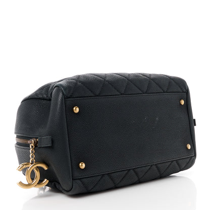 Chanel Caviar Quilted CC Bowler Black 4 of 11