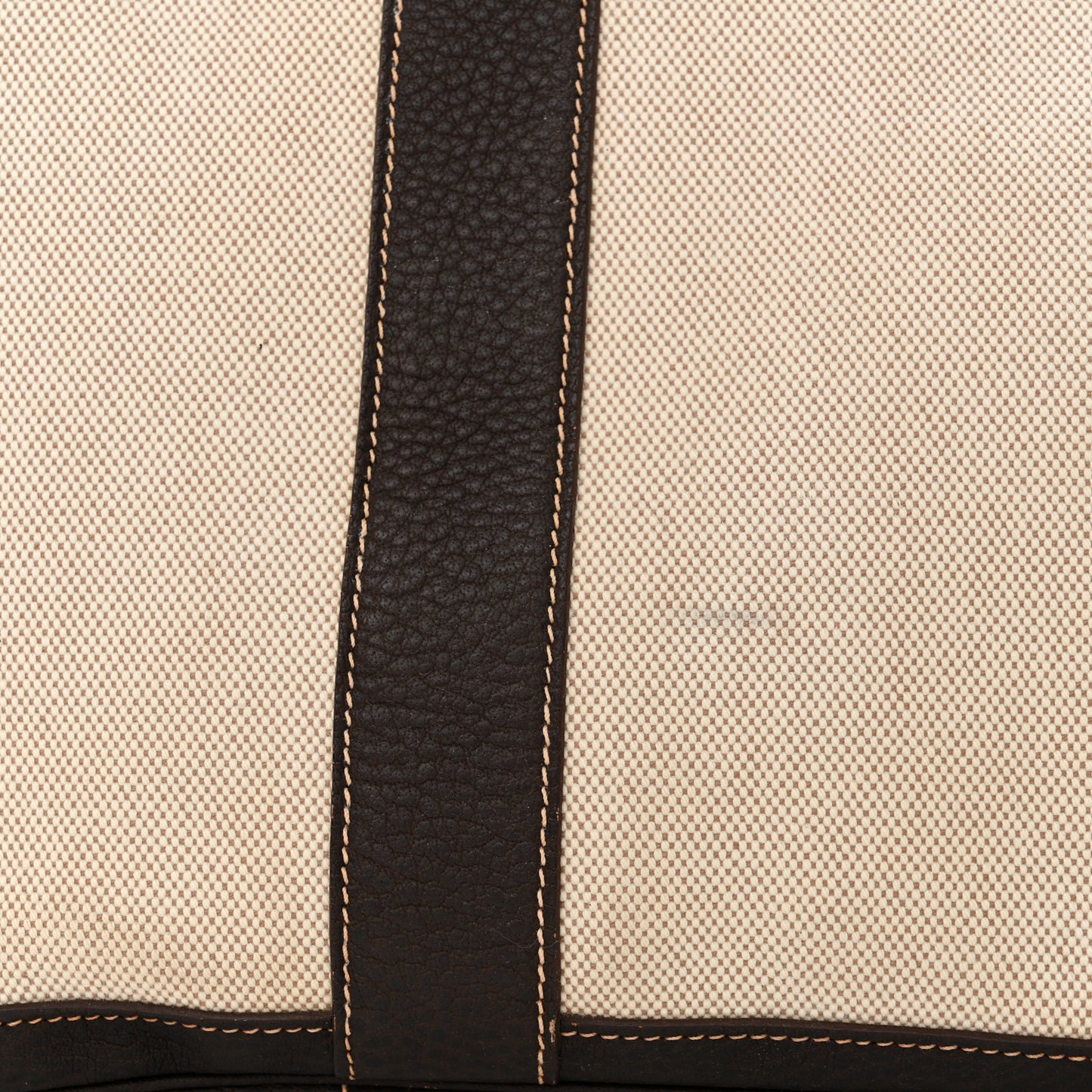 Buffle Skipper Toile Garden Party 36 MM Tote Marron Fonce