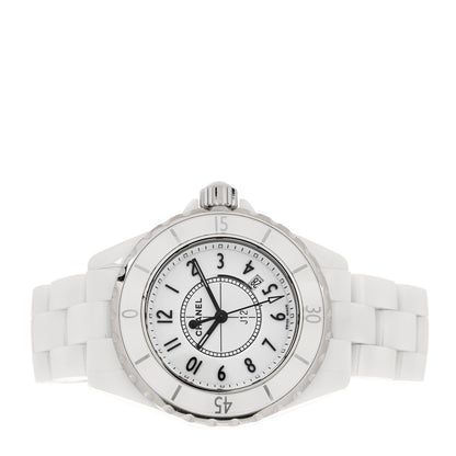Chanel Stainless Steel Ceramic 33mm J12 Quartz Watch White 2 of 5