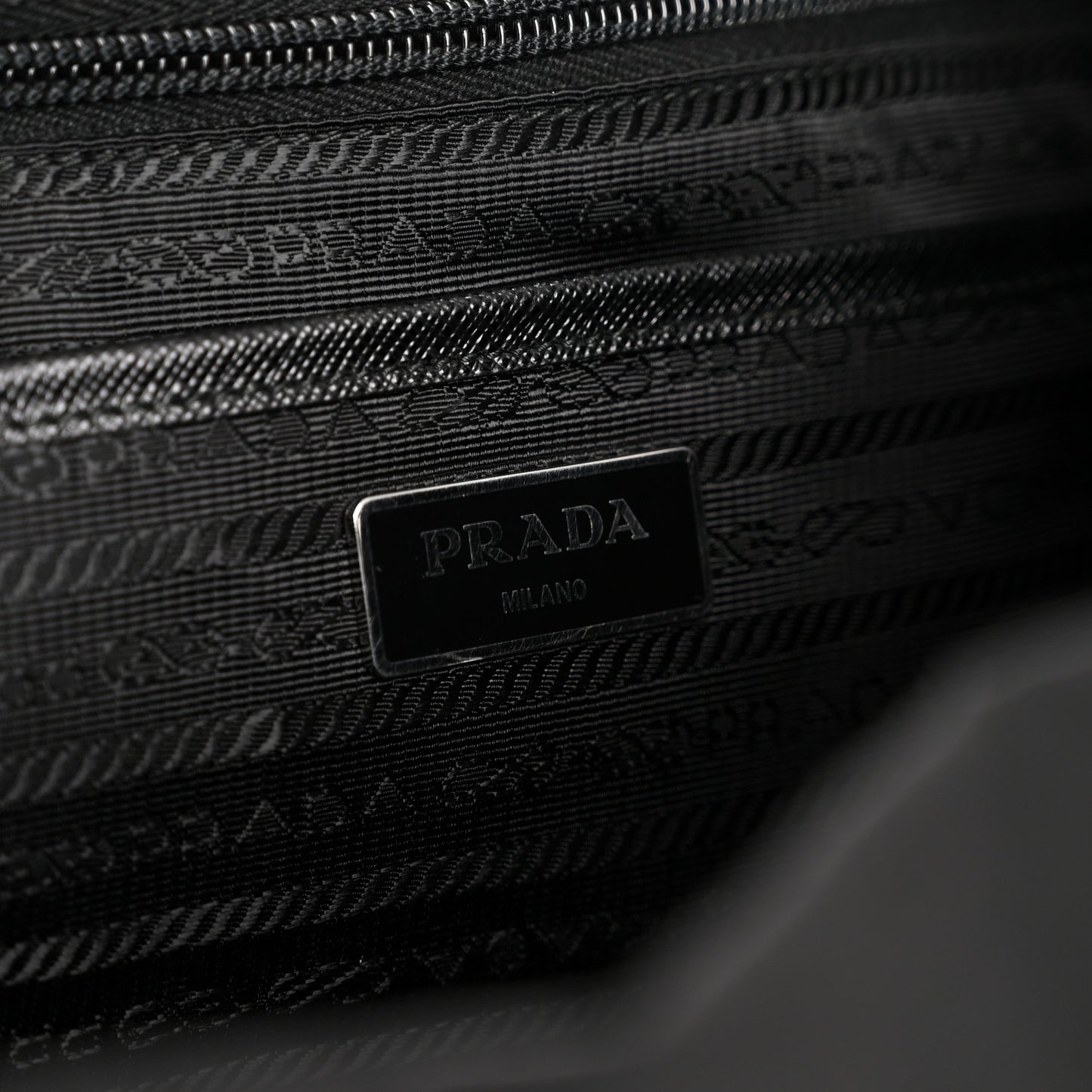 Re-Nylon Vela Saffiano Medium Backpack Black