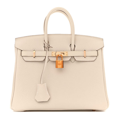 Hermes Togo Birkin 25 Craie 1 of 11
