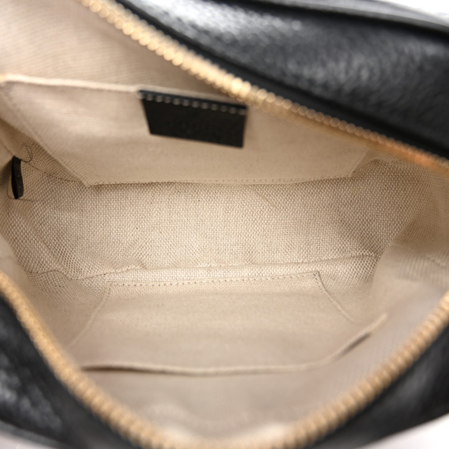 Pebbled Calfskin Small Soho Disco Bag Black