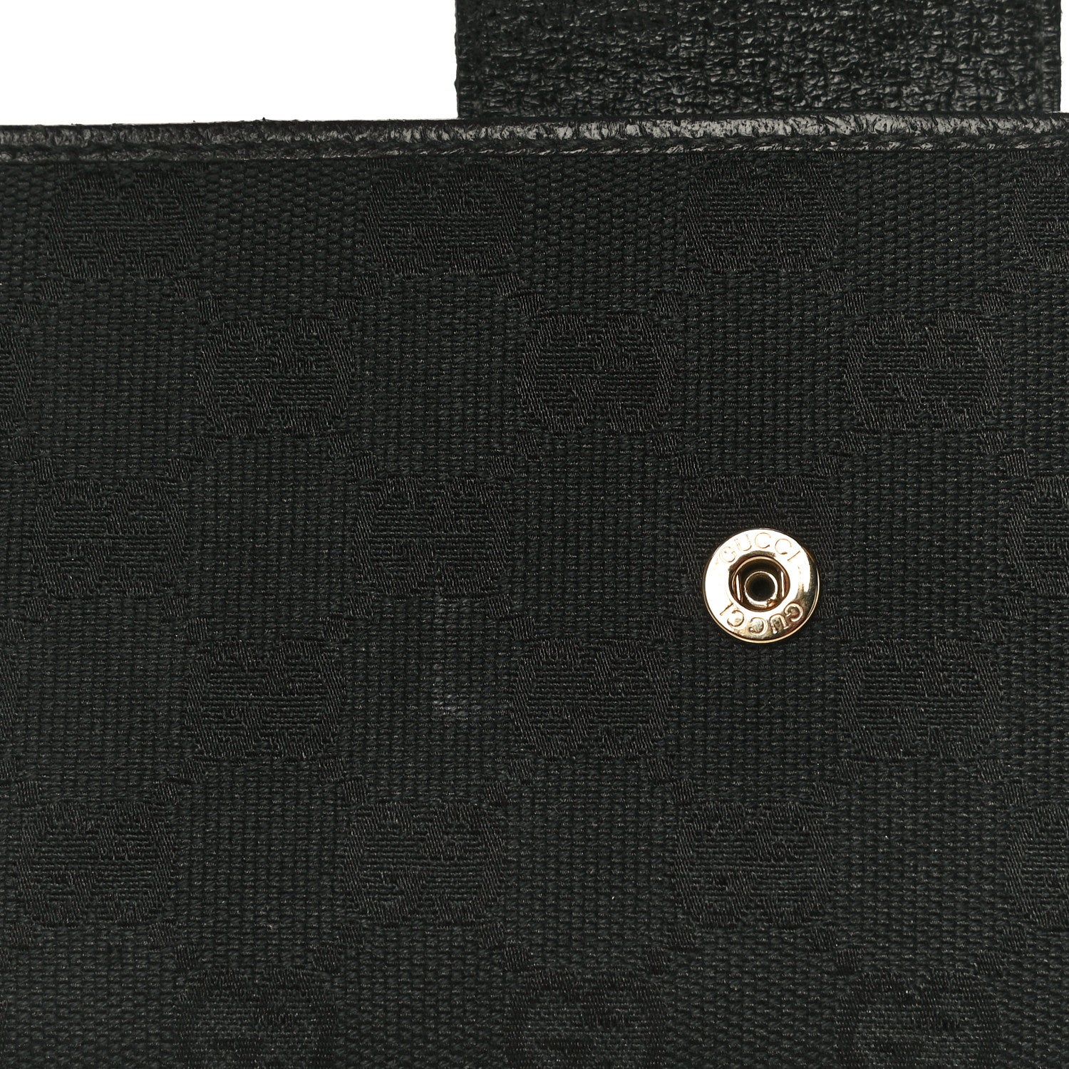 Gucci Monogram Grained Calfskin Ladies Web Continental Wallet Black 15 of 22