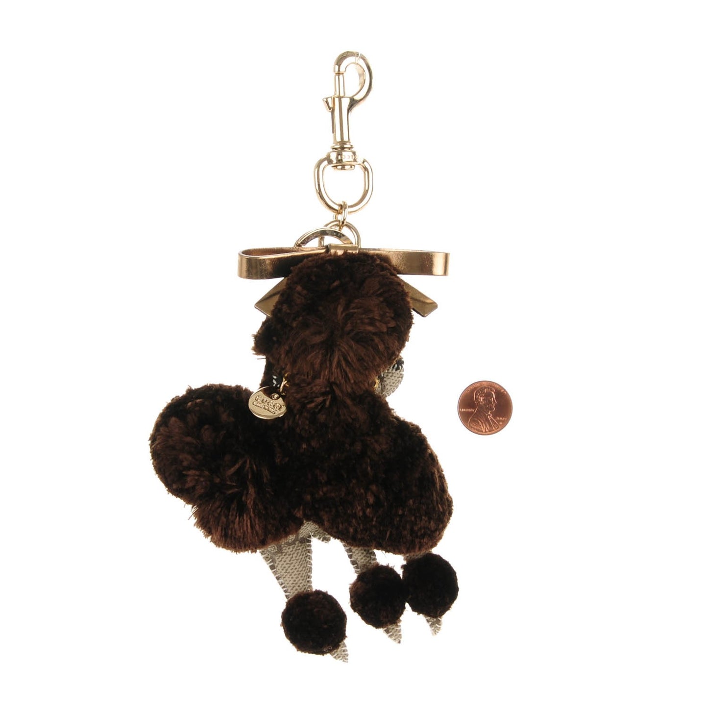 Monogram Lulu French Poodle Bag Charm Dark Brown