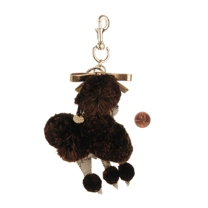 Gucci Monogram Lulu French Poodle Bag Charm Dark Brown 3 of 5