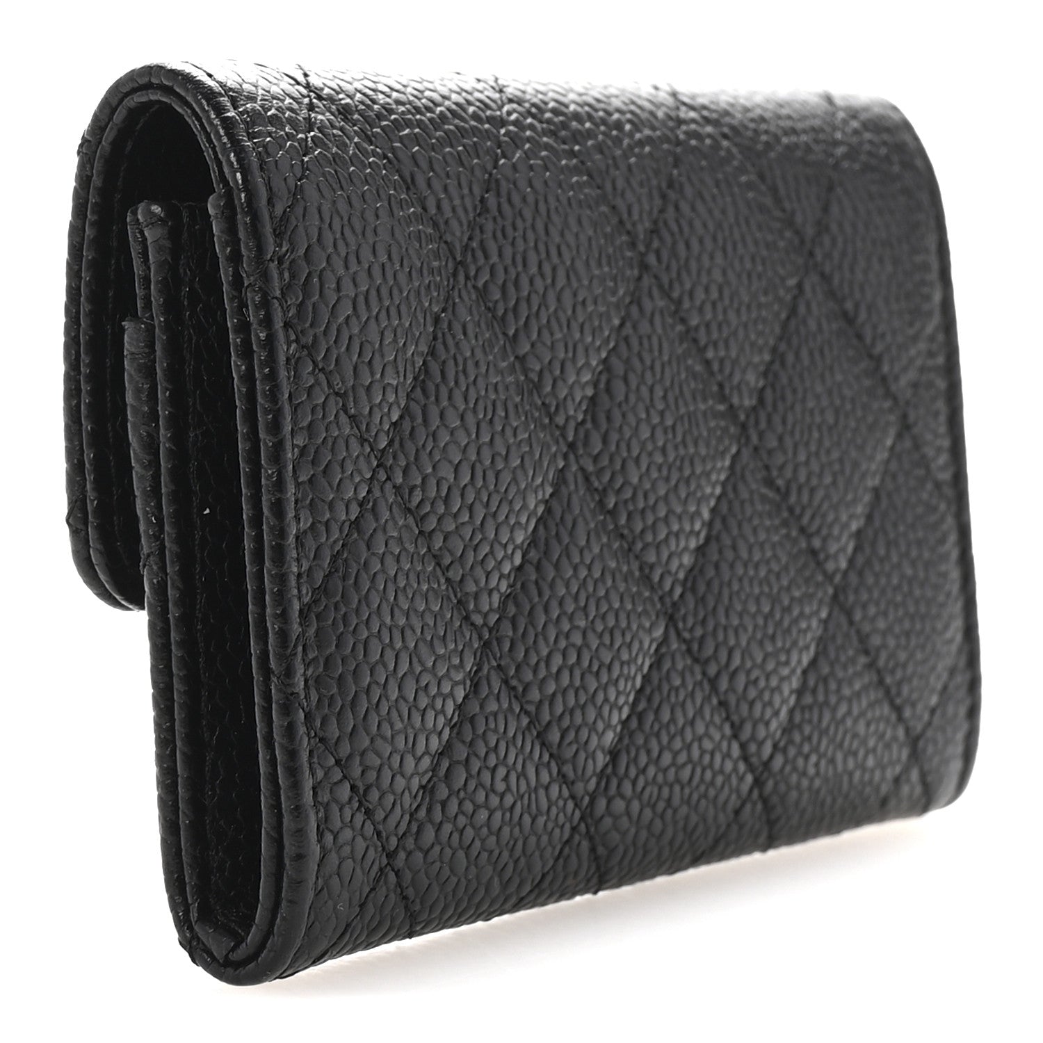 Chanel Caviar Quilted Flap Card Holder Black 3 of 8