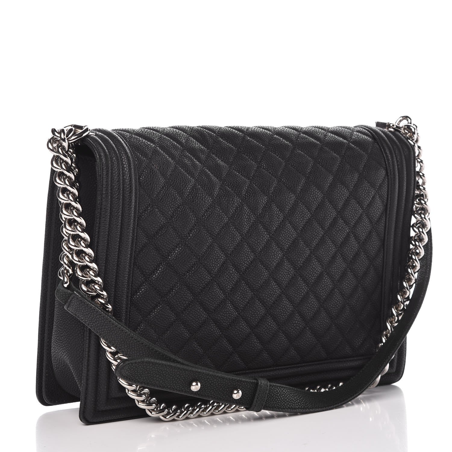 Chanel Caviar Quilted Large Boy Flap Black 3 of 10