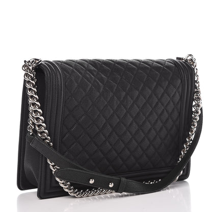 Chanel Caviar Quilted Large Boy Flap Black 3 of 10