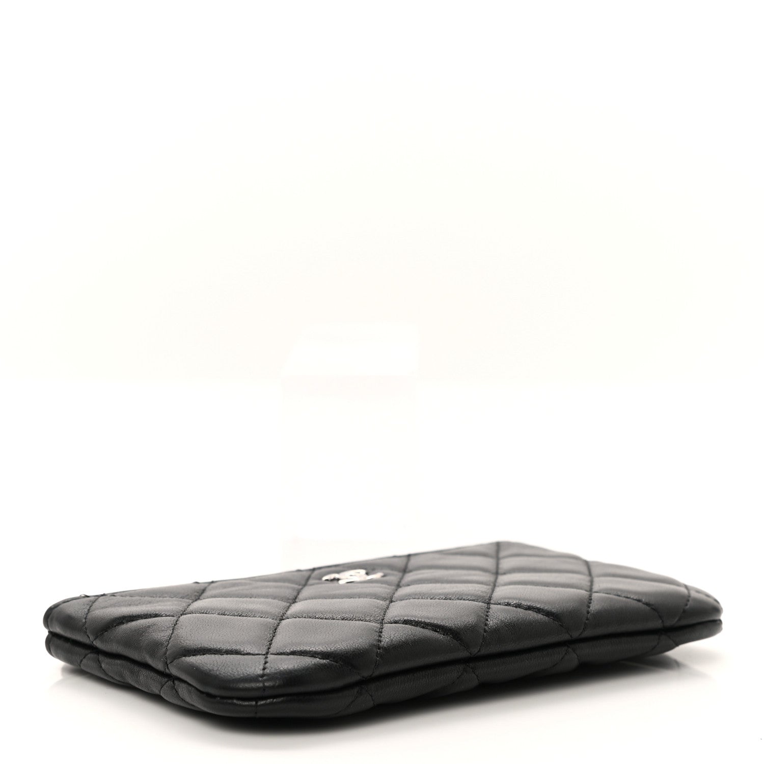 Chanel Lambskin Quilted Small Cosmetic Case Black 4 of 8