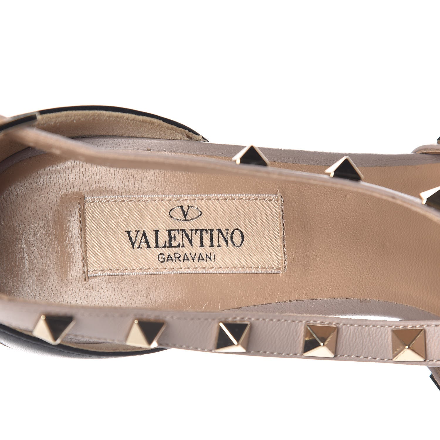 Valentino Garavani Nappa Rockstud Cross Strap D'Orsay 105mm Pumps 38 Black Poudre 8 of 9
