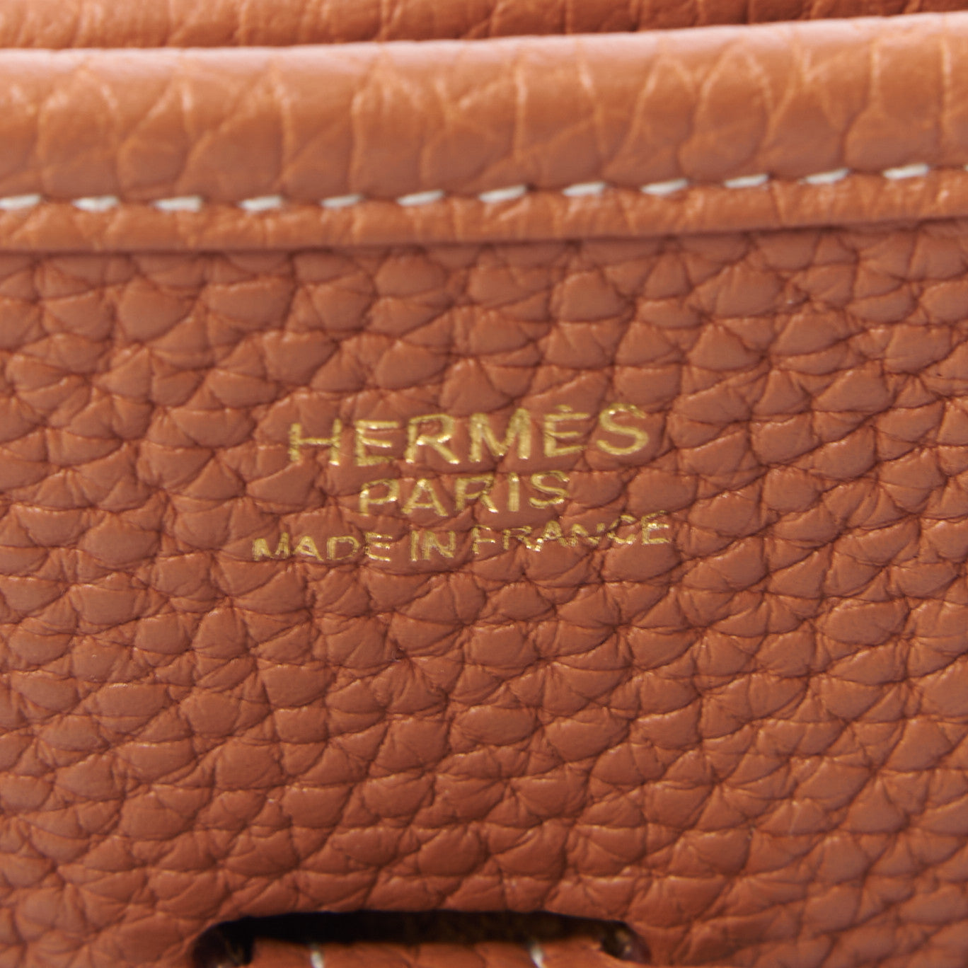 Hermes Taurillon Clemence Evelyne III PM Gold 8 of 9