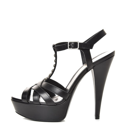 Saint Laurent Calksin Studded Jodie Tripon 105 Platform Sandals 36 Black 1 of 9