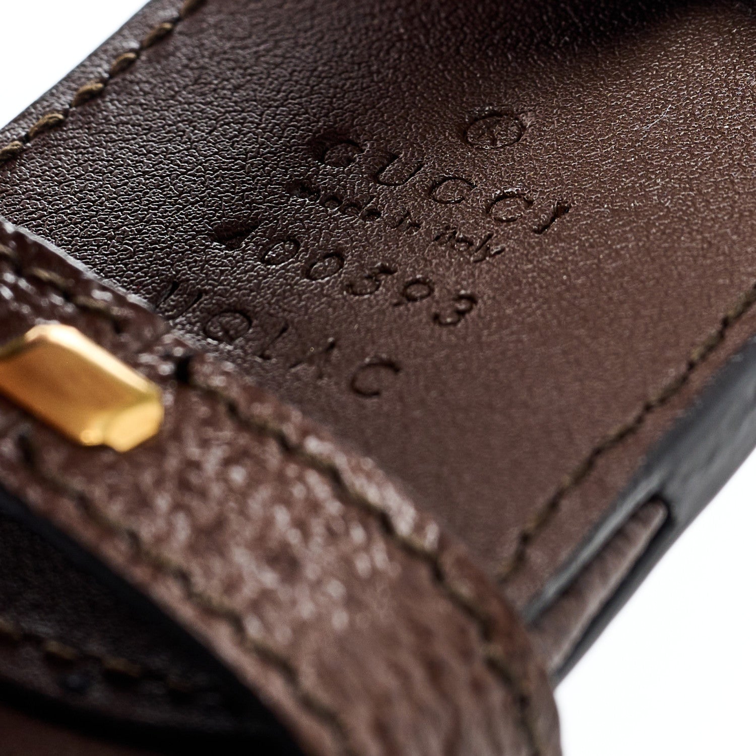 Gucci Monogram Jumbo GG Textured Dollar Calfskin Double G 40mm Belt 85 34 Camel Ebony 3 of 6