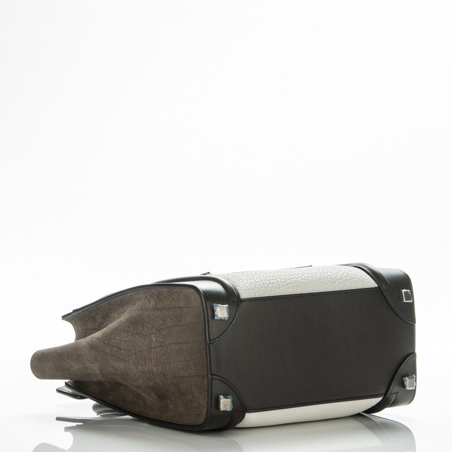 Celine Bullhide Micro Tri-Color Luggage Khaki 4 of 7
