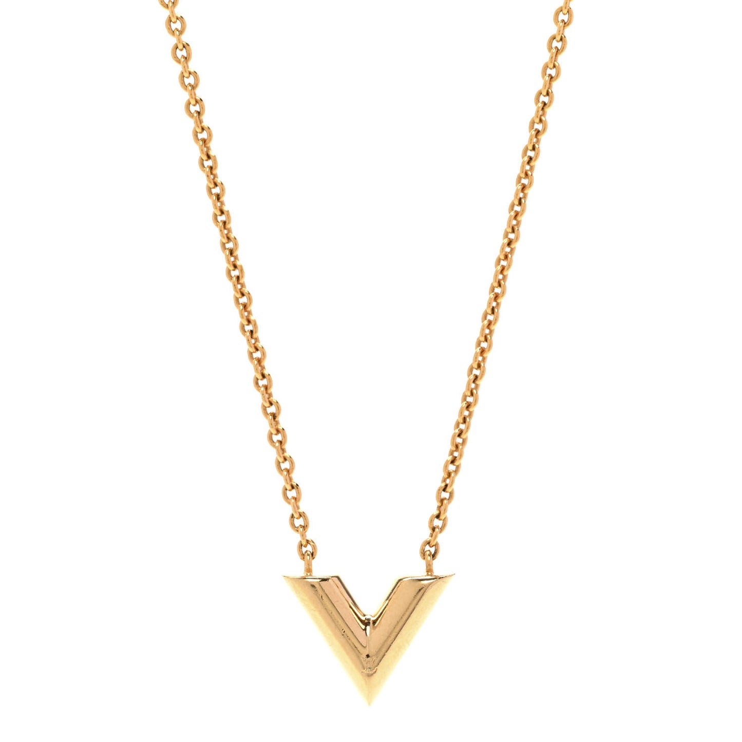 Essential V Necklace Gold