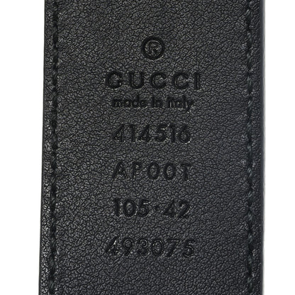 Gucci Calfskin Double G 30mm Belt 105 42 Black 3 of 4