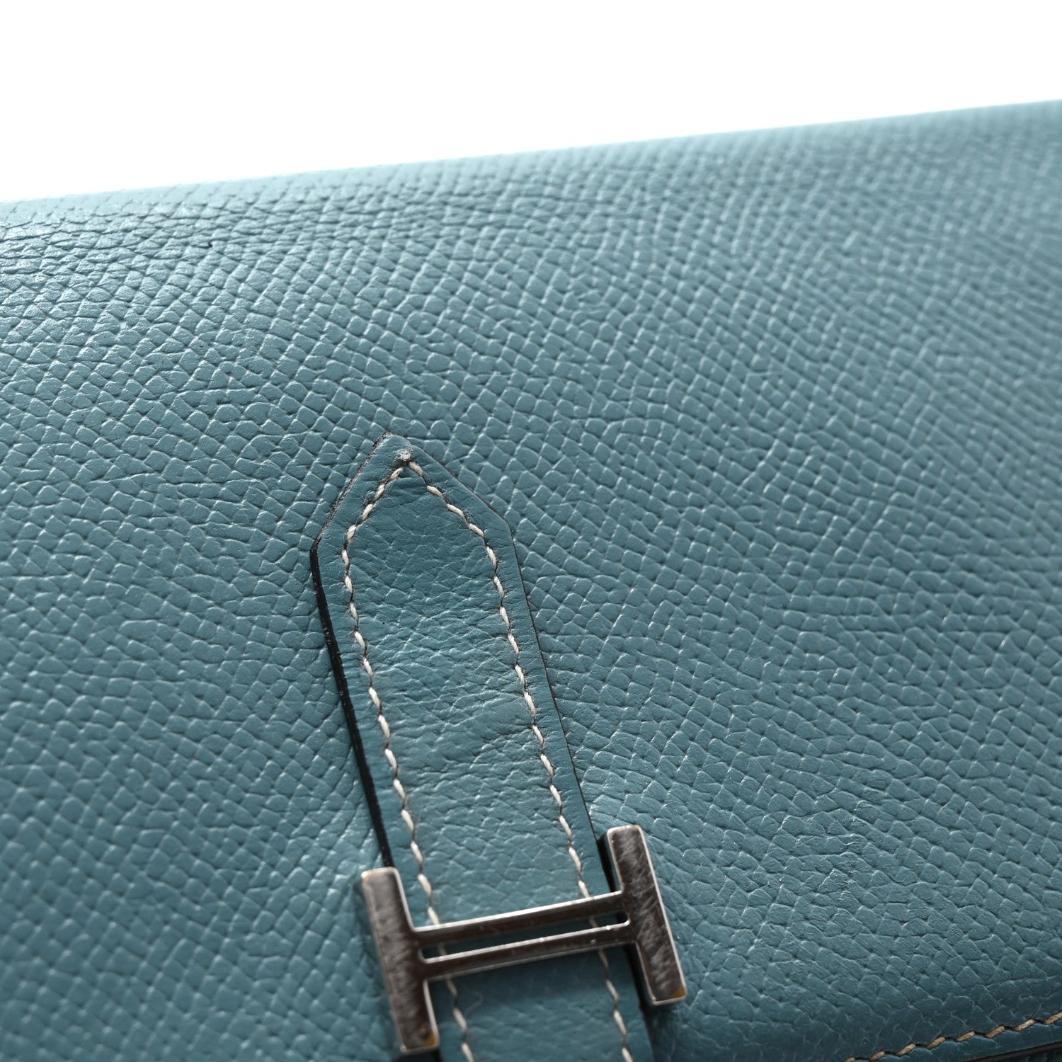 Hermes Epsom Bearn Gusset Wallet Blue Jean 13 of 13
