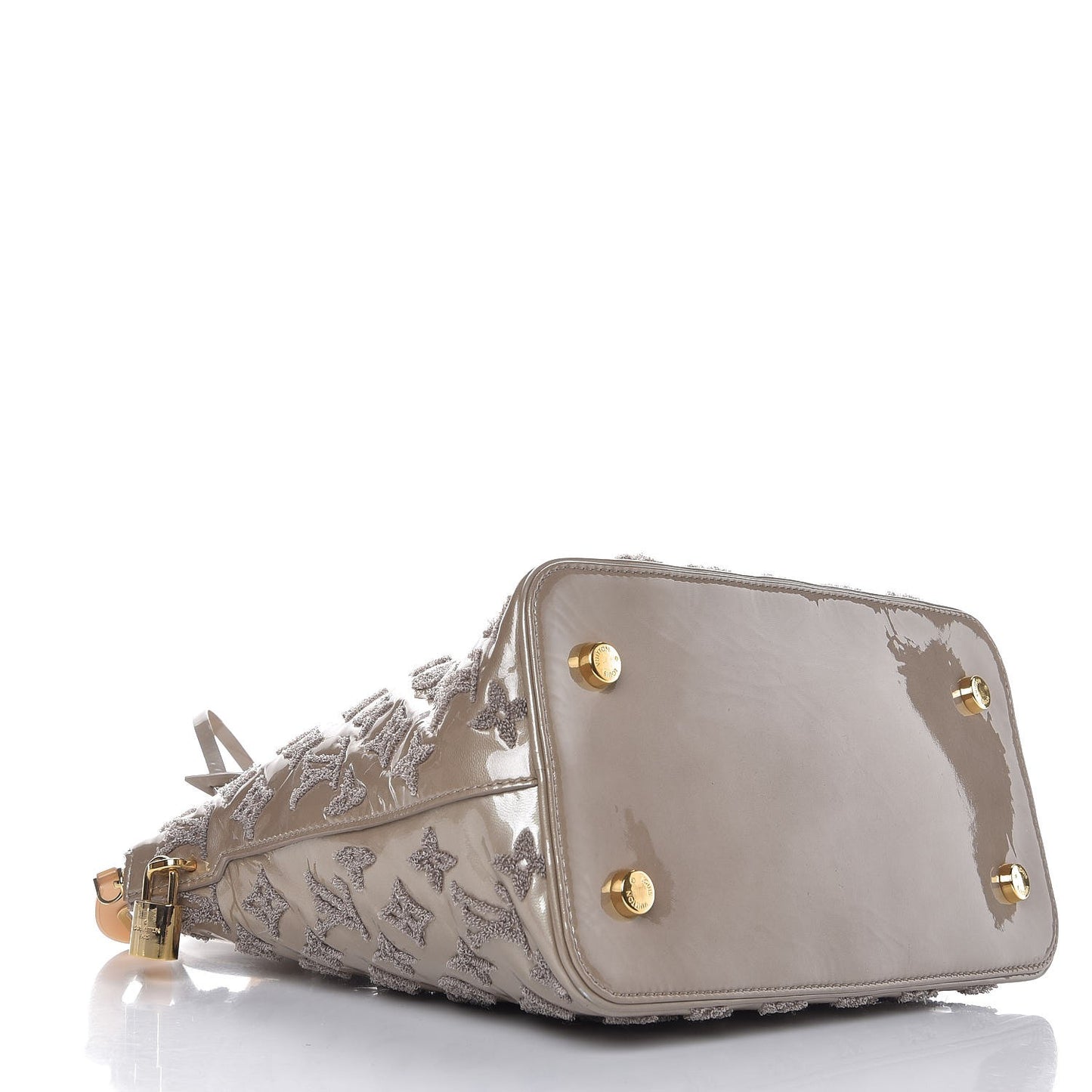 Patent Lambskin Fascination Lockit Gris