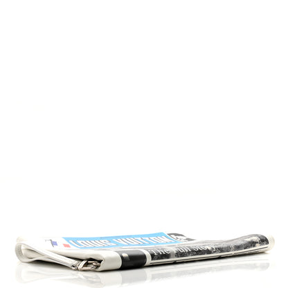Louis Vuitton Calfskin Newspaper Print Pouch 4 of 13