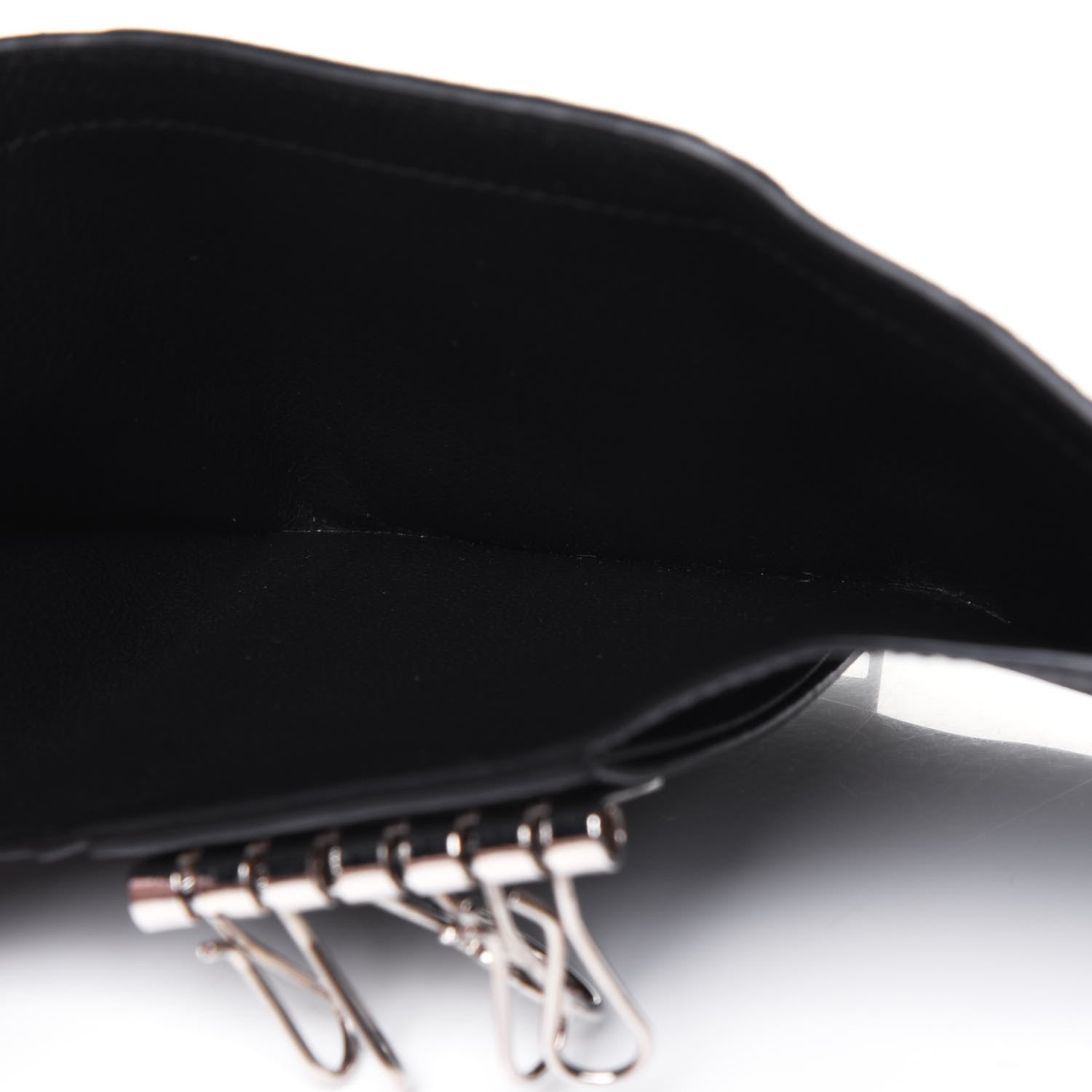 Saint Laurent Grain De Poudre Key Holder Wallet Black 7 of 11