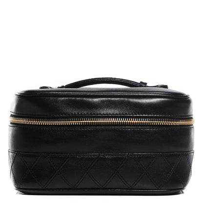 Chanel Calfskin Vanity Cosmetic Case Black 1 of 8