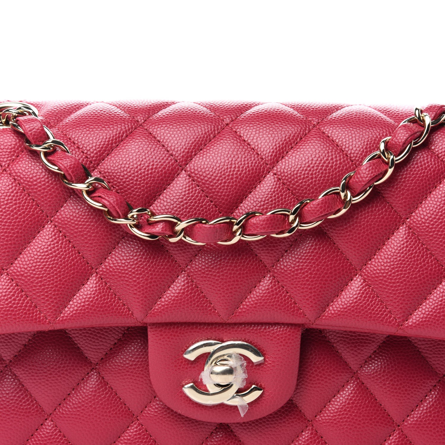Chanel Caviar Quilted Small Double Flap Dark Pink 10 of 12