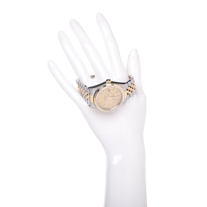 Rolex Stainless Steel 18K Yellow Gold 36mm Oyster Perpetual Datejust Watch Champagne 16233 2 of 6