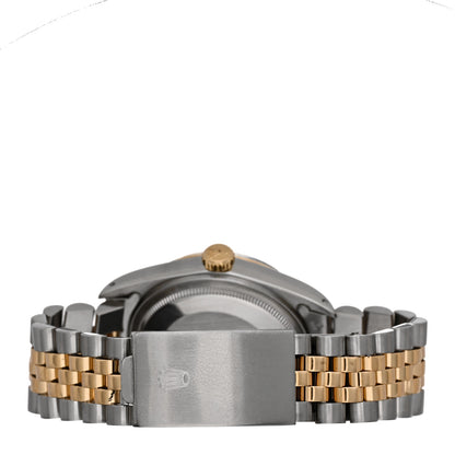 Rolex Stainless Steel 18K Yellow Gold 36mm Oyster Perpetual Datejust Watch Champagne 16013 3 of 4