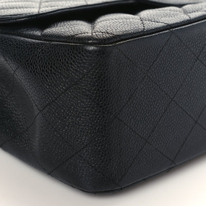Chanel Caviar Quilted Jumbo Double Flap Black 8 of 9