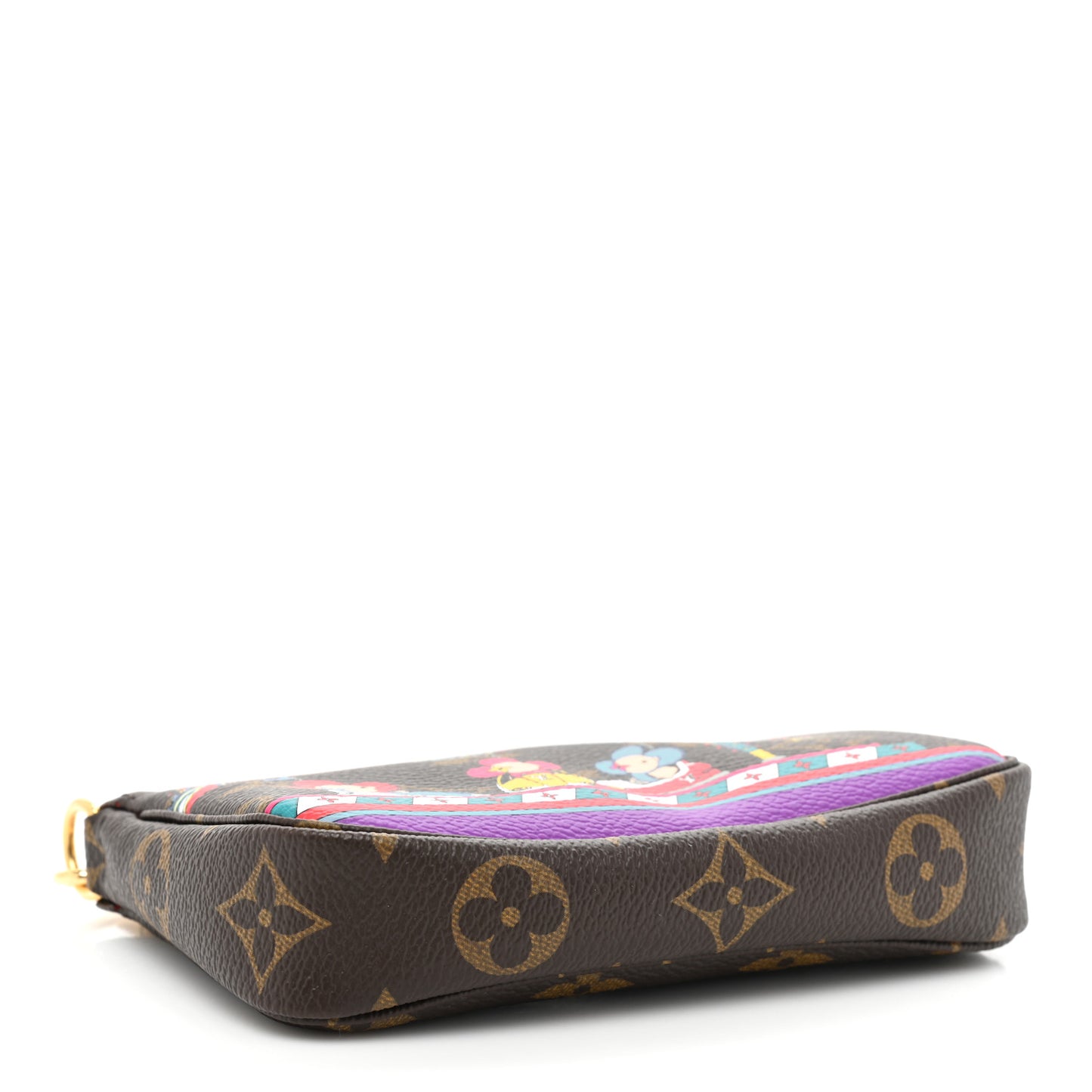 Monogram 2020 Christmas Animation Bumper Cars Mini Pochette Accessories Coquelicot