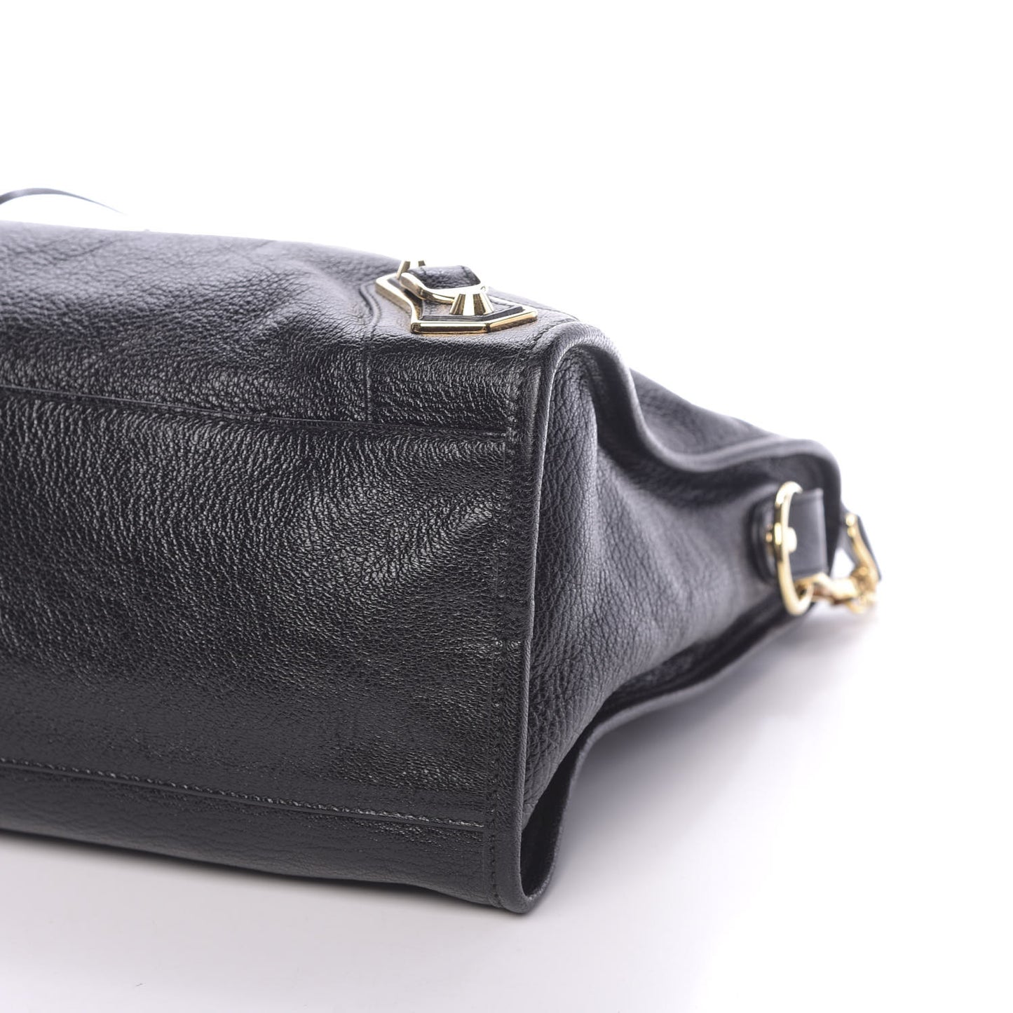 Chevre Gold Metallic Edge Hardware City Black