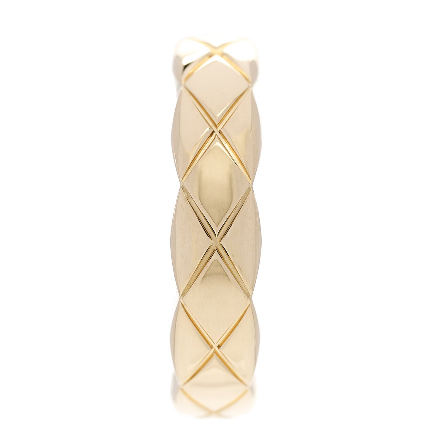 Chanel 18K Yellow Gold Coco Crush Single Ear Cuff Earring 1 of 4