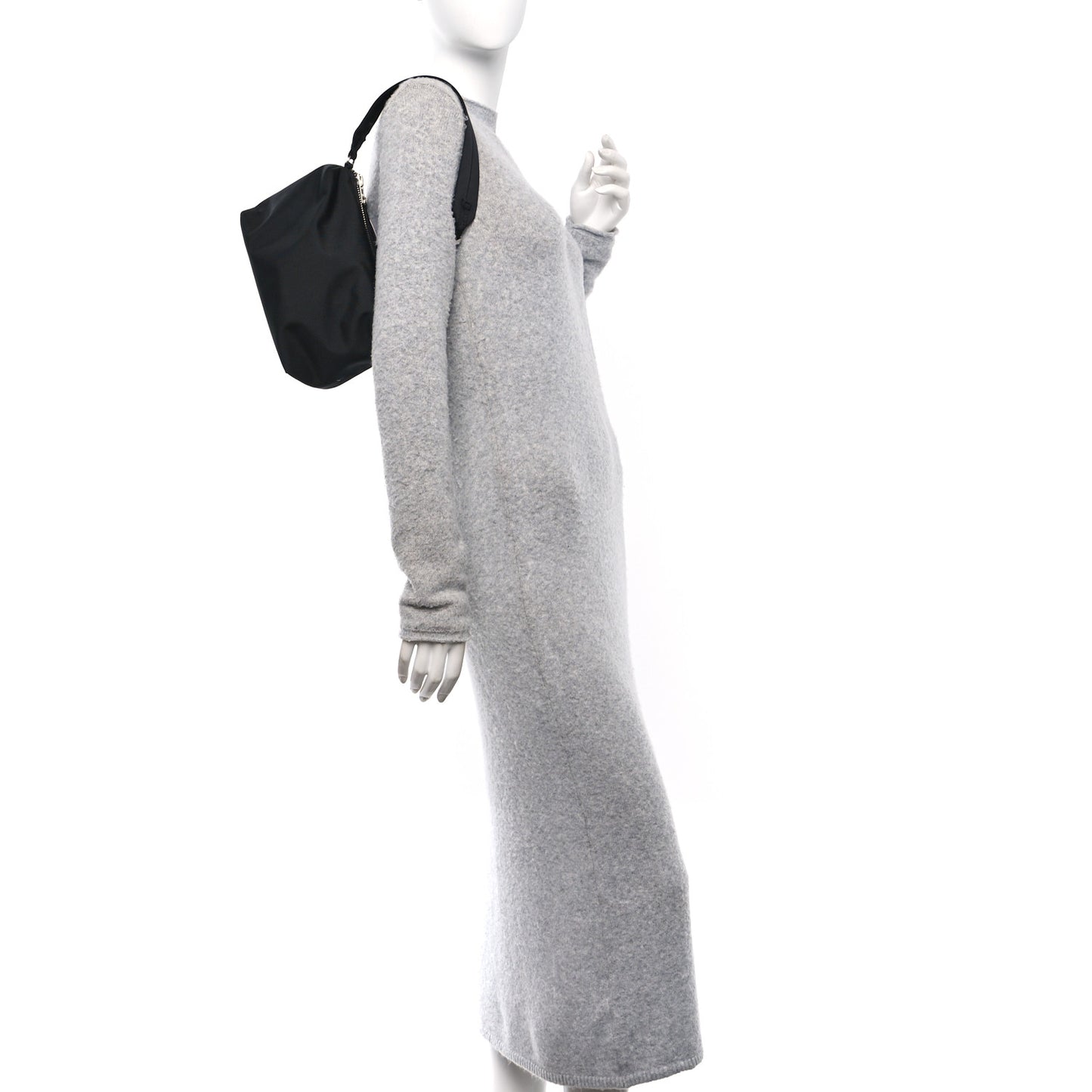 Nylon Canvas Heiress Sport Shoulder Bag Black