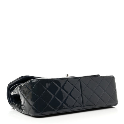 Chanel Patent Quilted Jumbo Double Flap Navy 4 of 11