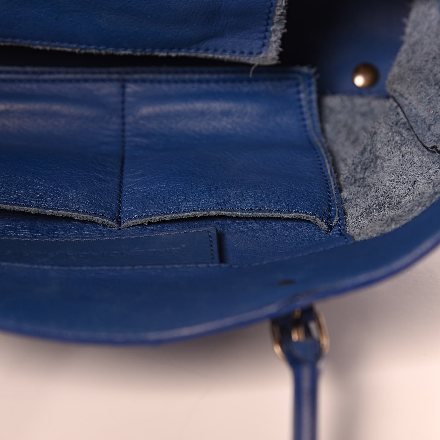 Balenciaga Veau Mini Papier Tote Blue 12 of 22