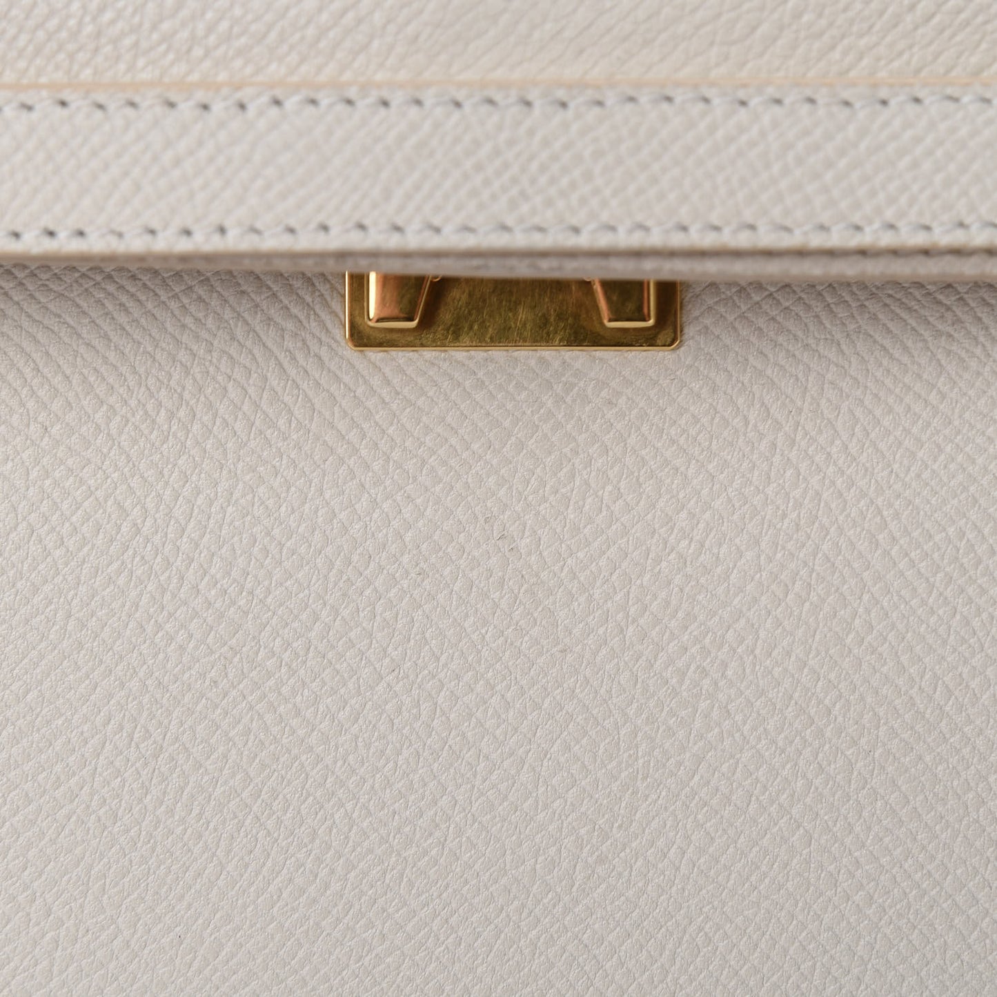 Baby Grained Calfskin Micro Belt Bag White
