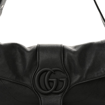 Gucci Goatskin Small GG Monochrome Aphrodite Shoulder Bag Black 8 of 10