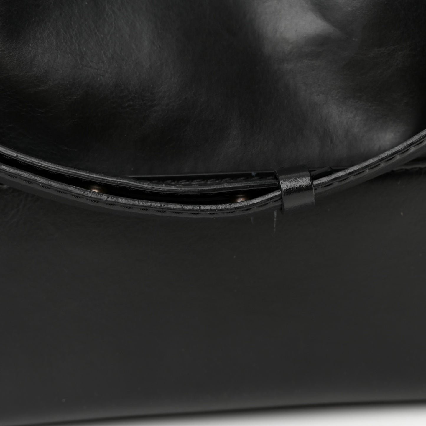 Eco Alter Nappa Popper Bucket Bag Black