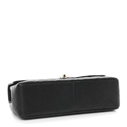 Chanel Caviar Quilted Jumbo Single Flap Black 4 of 9