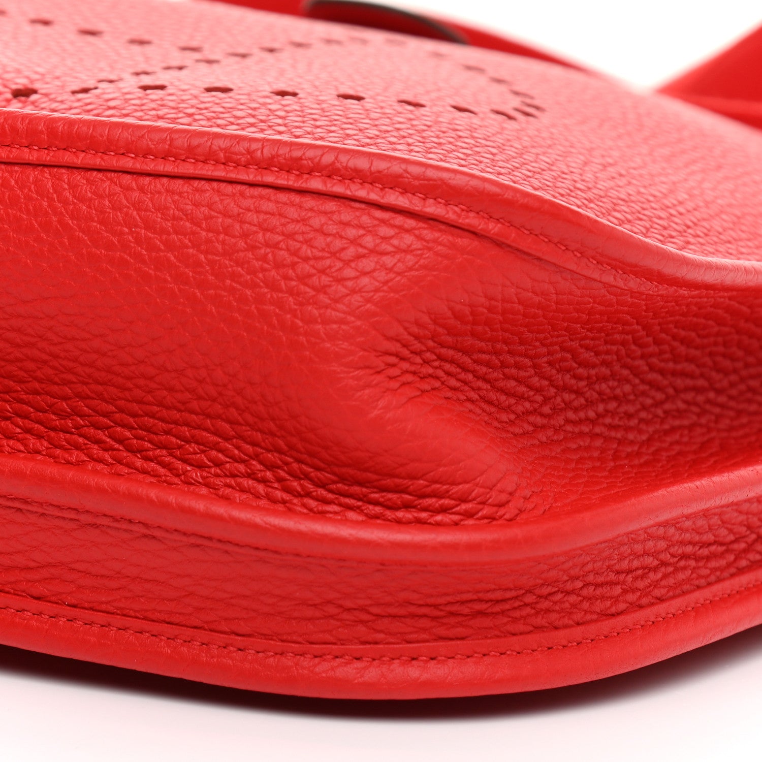 Hermes Taurillon Clemence Evelyne III PM Rouge De Coeur 18 of 21