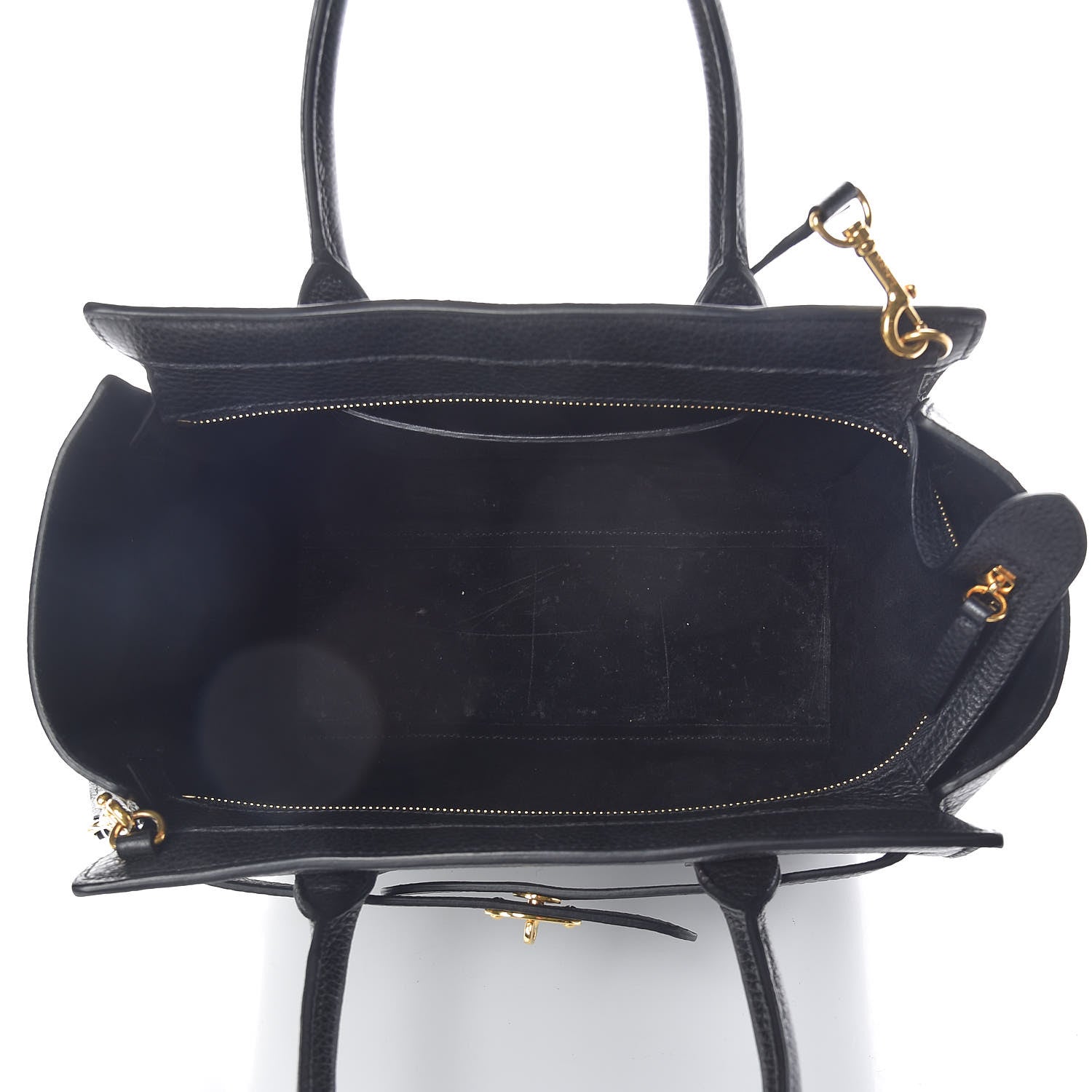 Mulberry Classic Grain Small Bayswater Zip Tote Black 5 of 9