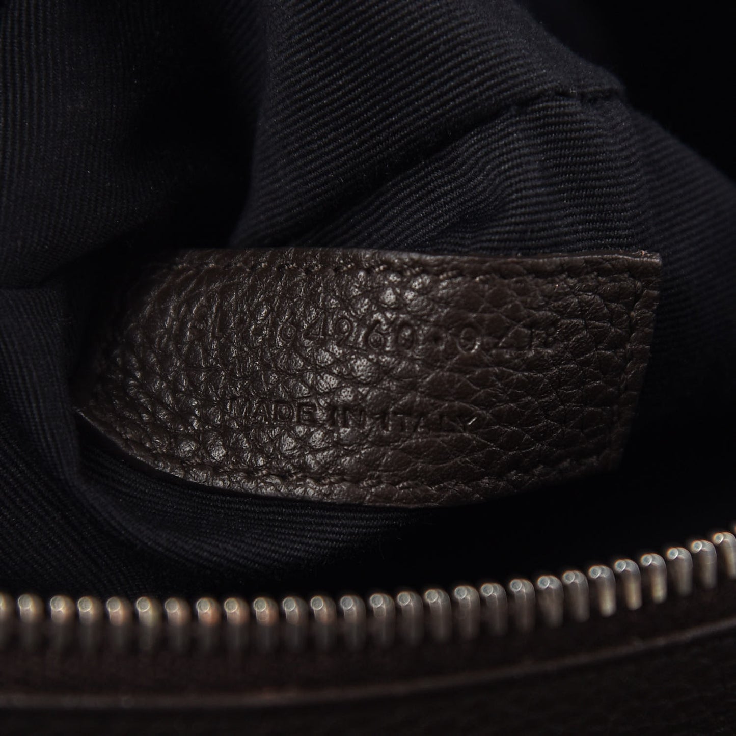 Grained Calfskin Small Supple Sac de Jour Dark Brown