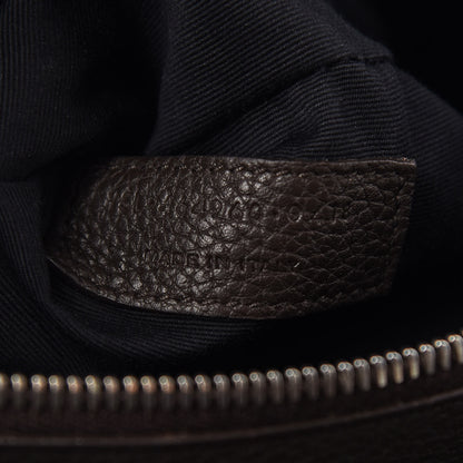 Saint Laurent Grained Calfskin Small Supple Sac de Jour Dark Brown 6 of 9