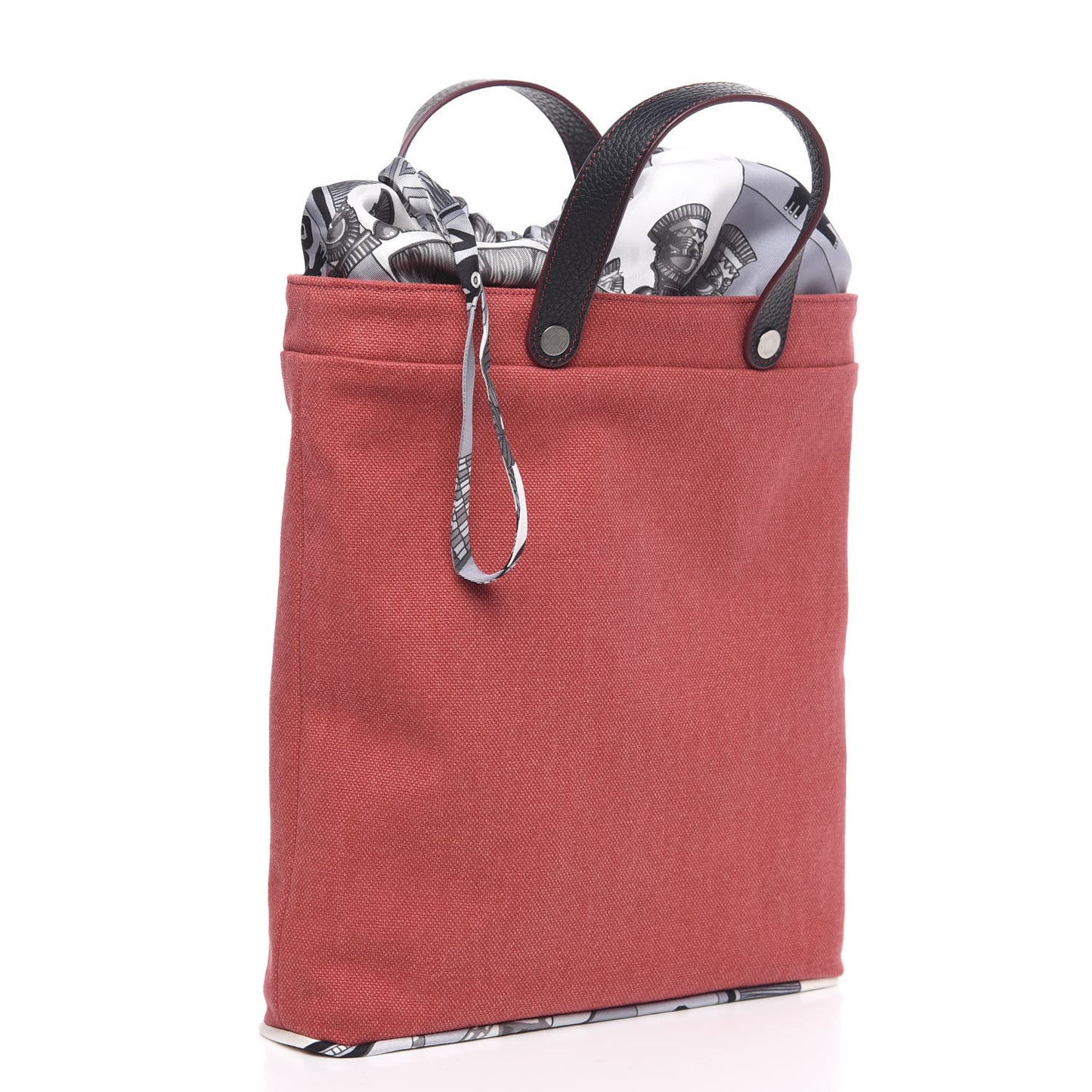 Canvas Taurillon Silk Petit H Tote Multicolor