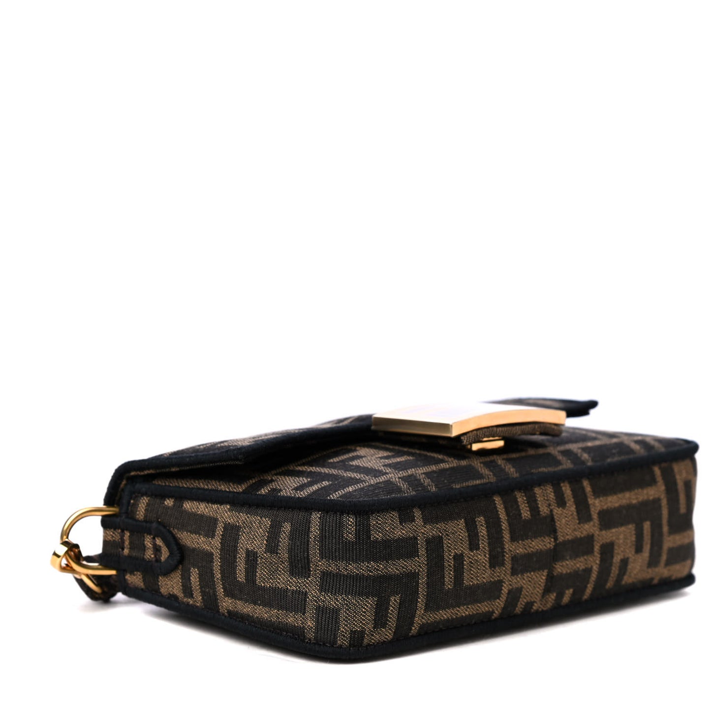 Fabric Jacquard FF 1974 Mini Baguette Tobacco Moro Black