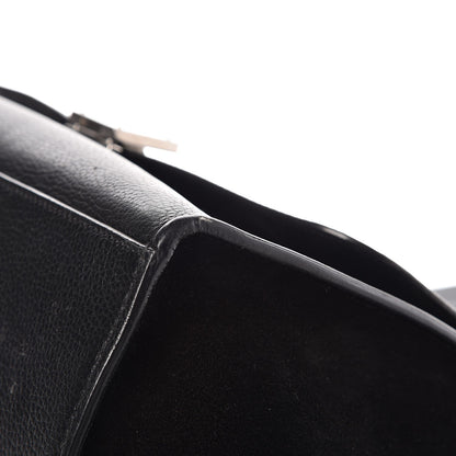Celine Drummed Calfskin Suede Medium Trapeze Black 12 of 12