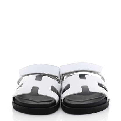Hermes Calfskin Womens Chypre Sandals 36.5 White 2 of 9
