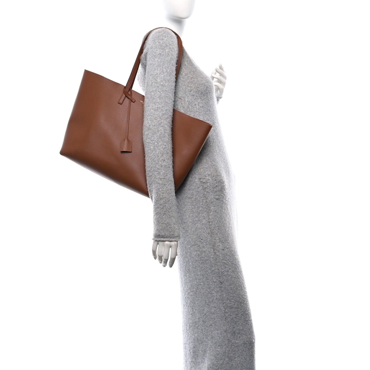 Calfskin Large Shopping Tote Brick