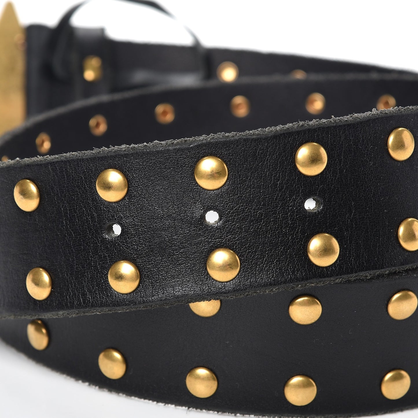 Calfskin Star Buckle GG Belt 90 36 Black